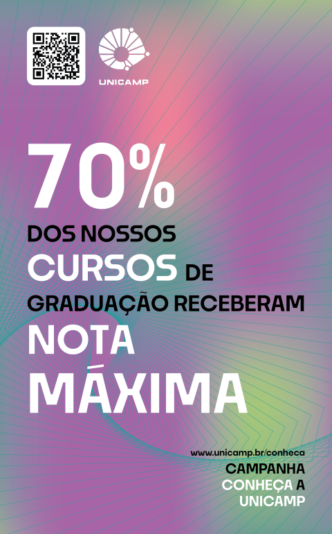 70% dos nossos cursos de graduação receberam nota máxima